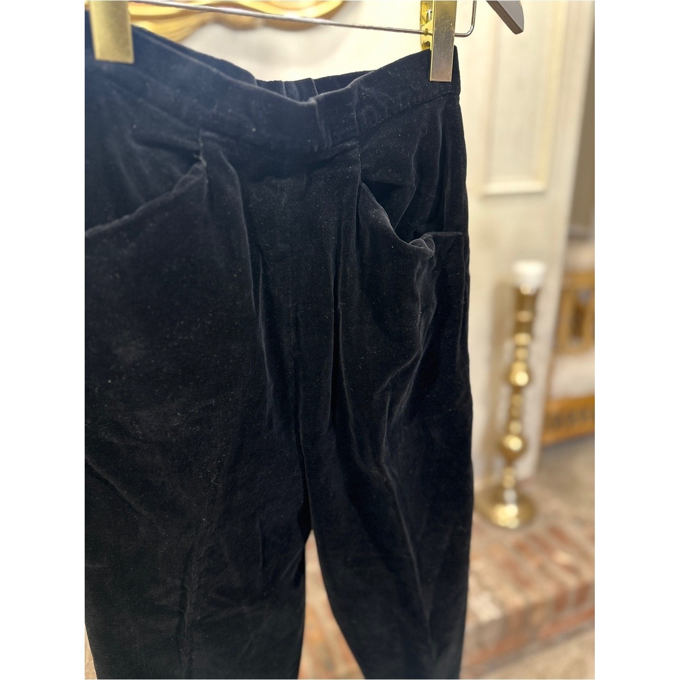 Casual Time of California Velveteen Pants XS Dark Academia Pinup Retro Glam