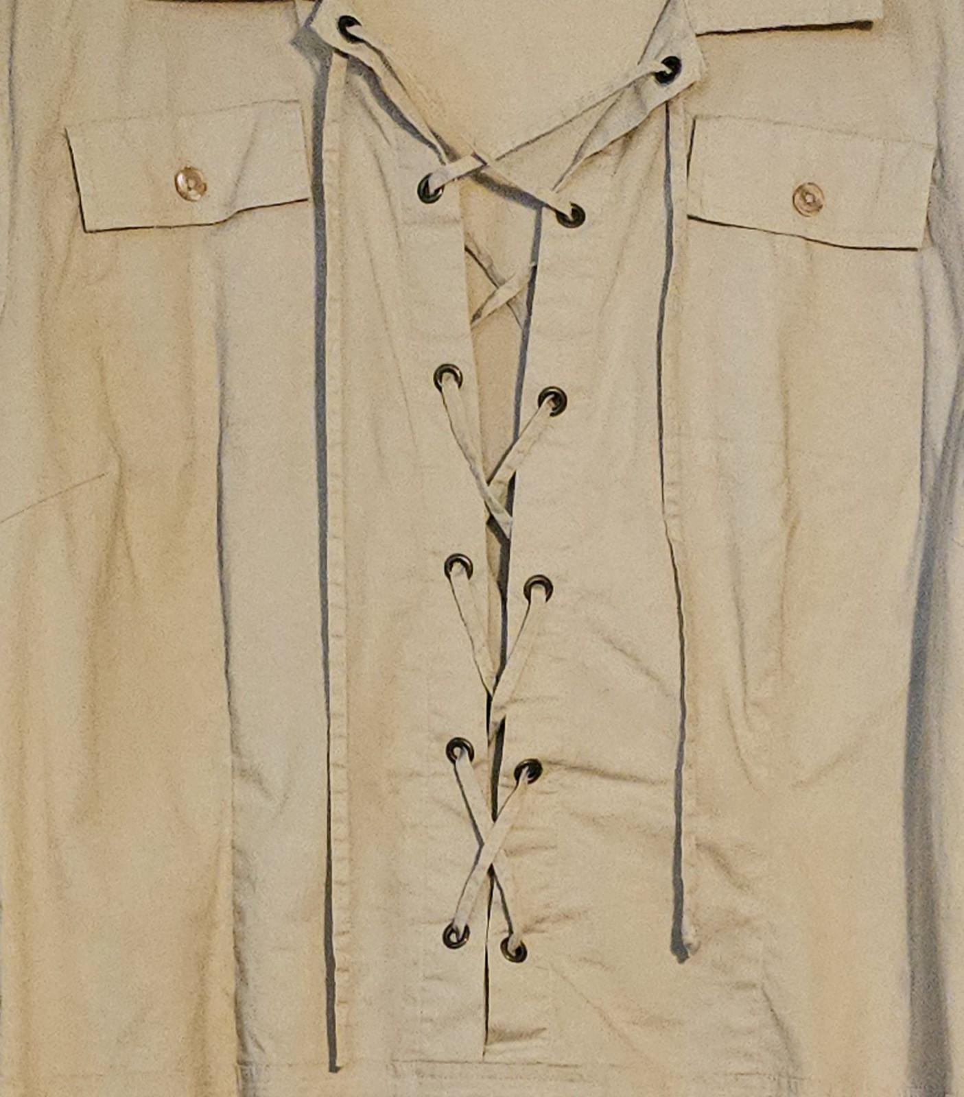 Vintage Y2K Dress Sz 14 Large, Moda Int’l Victorias Secret Jungle Utility Safari