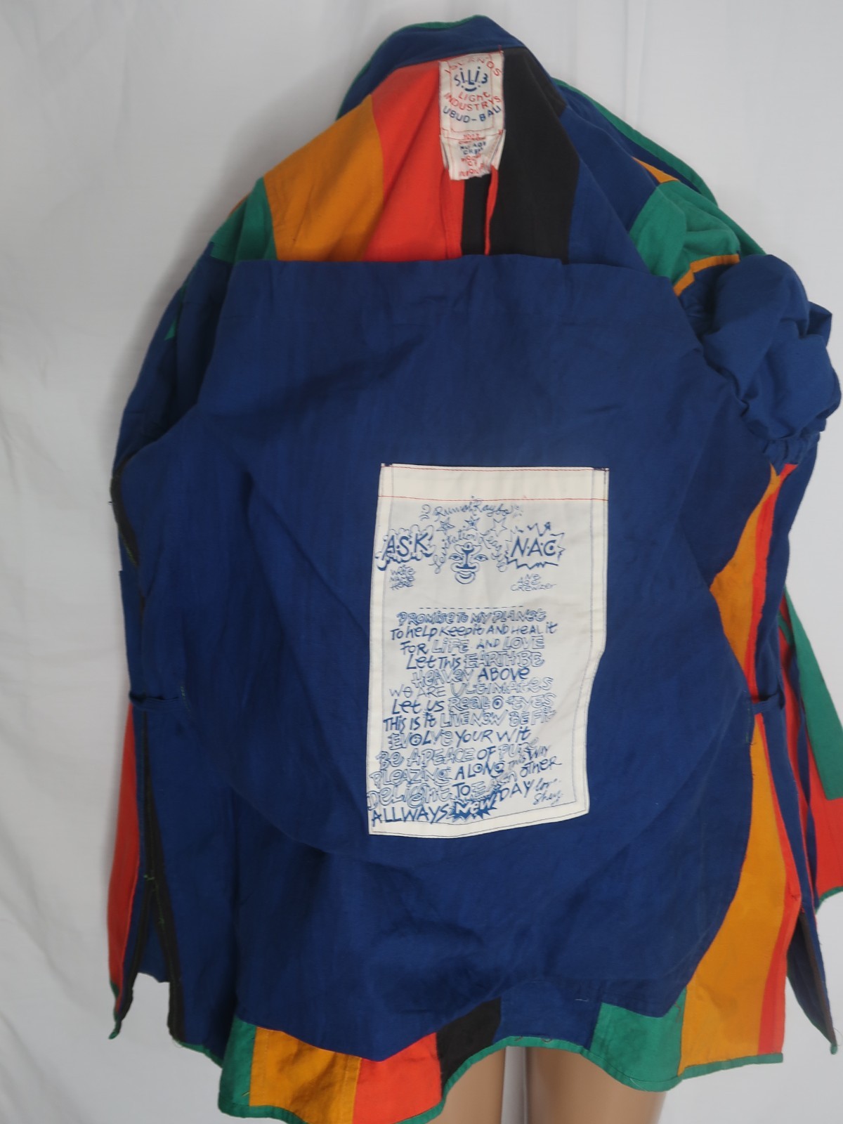 80s Space Islands Light Industries Convertible New Age Crew Jacket Punk Grunge