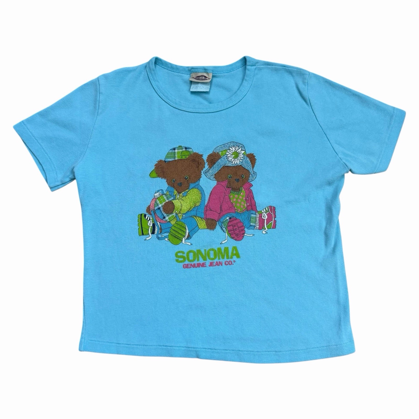 Vintage 90s Genuine Sonoma Jeans Company Teddy Bear Crop Top T-Shirt Large / XL