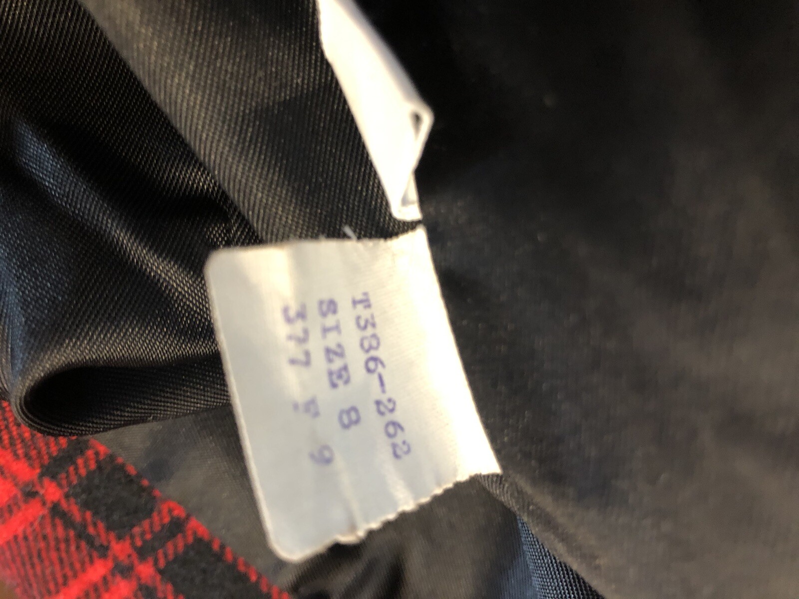 VINTAGE PENDLETON SKIRT SUIT 100% WOOL RED BLACK PLAID SKIRT 6 JACKET 8