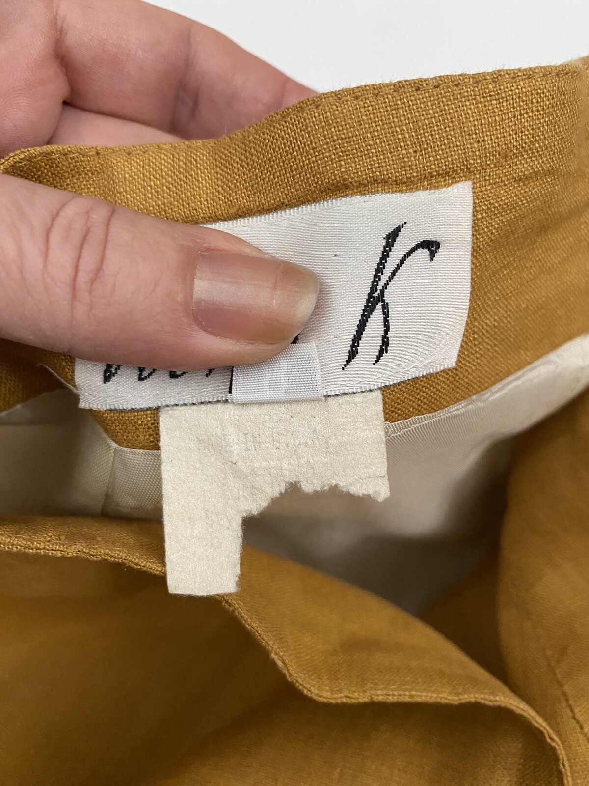 Vintage Nina K Linen Two Piece Skirt Suit Label Size 8 See Measurements