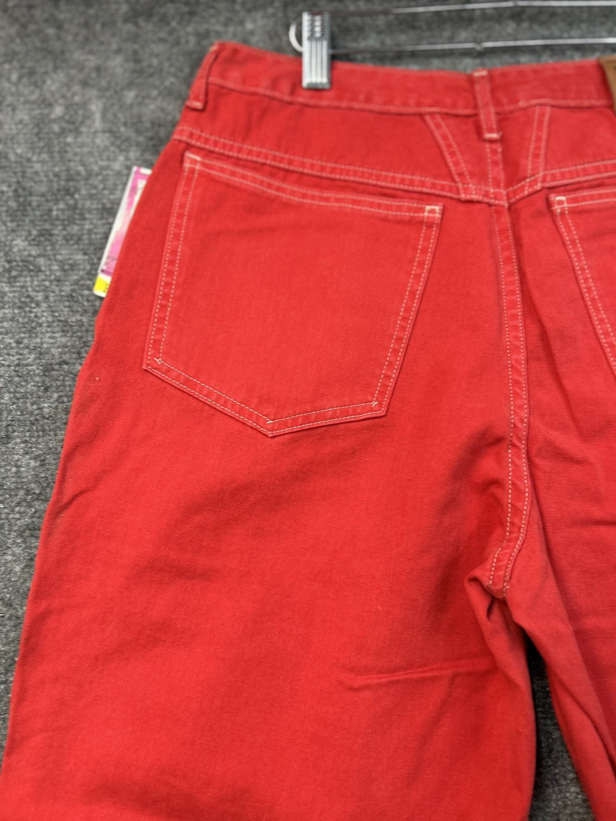 Pedal Pusher’s Vintage Red Size 9-10 100 % Cotton Made In USA