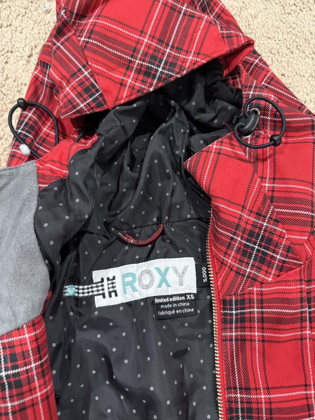 Roxy Women’s Ski/Snowboard Jacket Vintage Y2K Limited Edition red M size