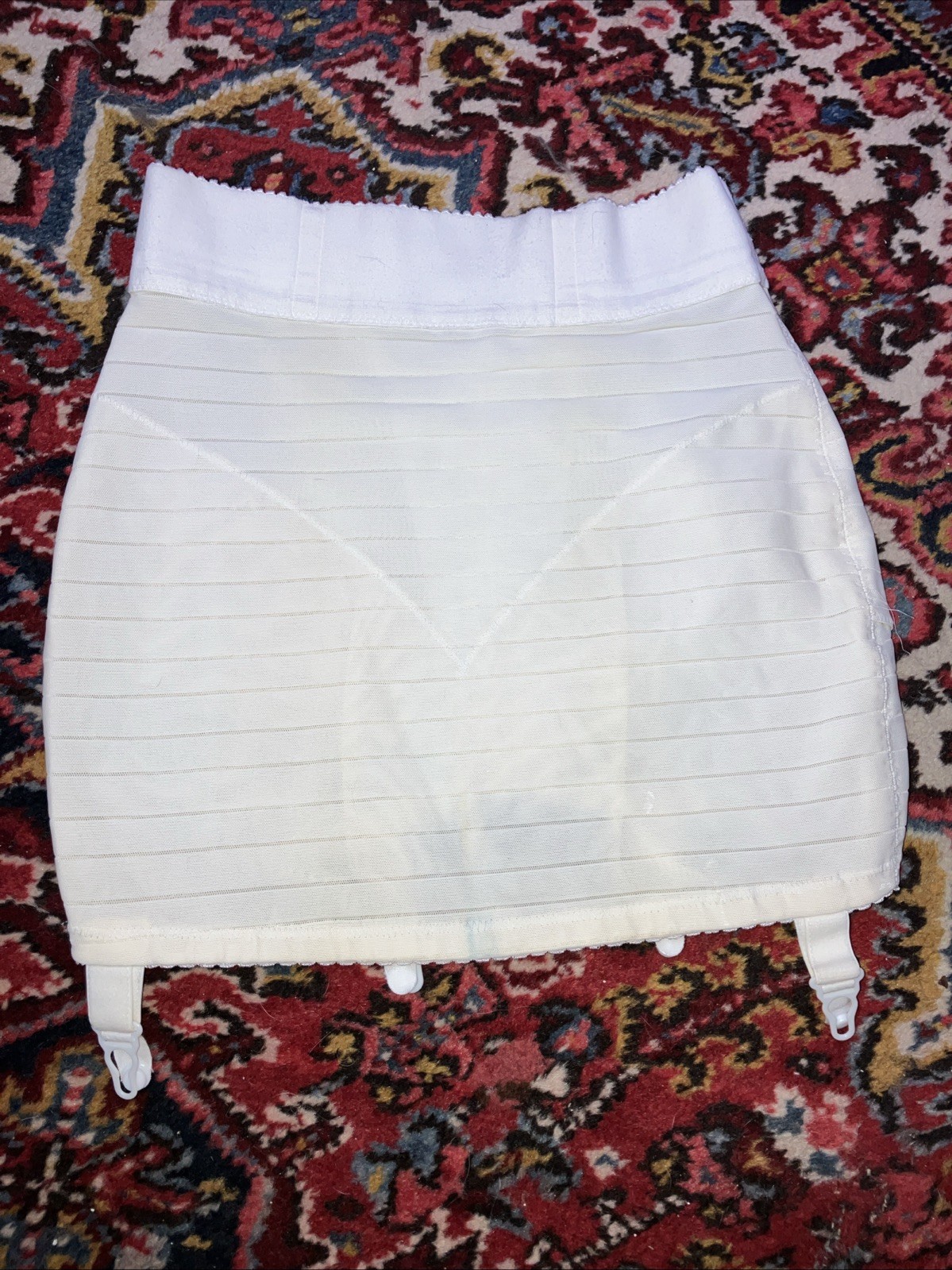 M Vintage triumph brand bandage mesh firm control bottom girdle with garter