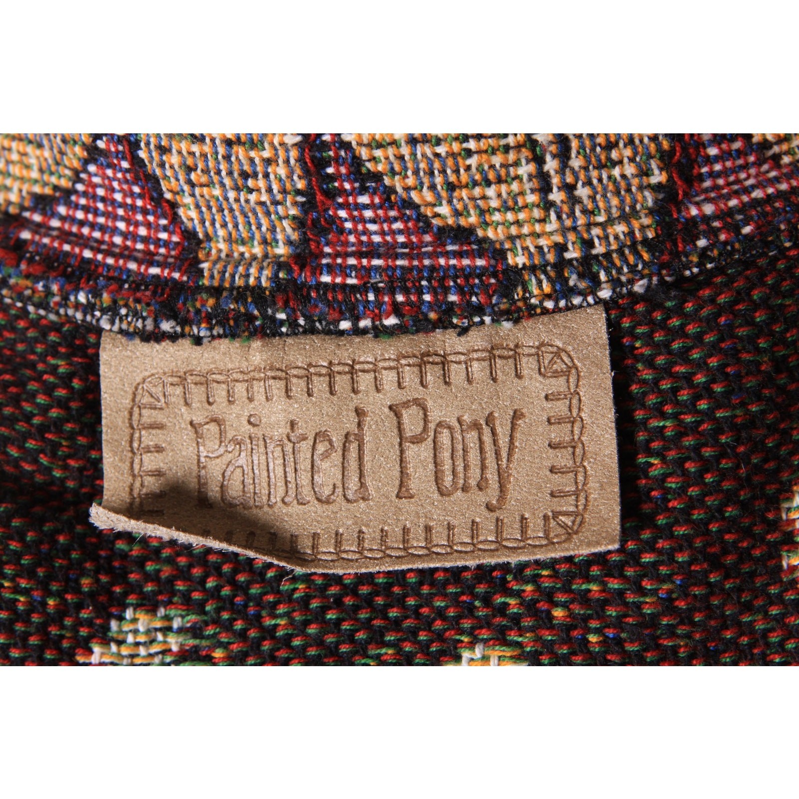 1980s 1990s Tan, Red and Green Novelty Tapestry Snowman Jacket by Painted Pony