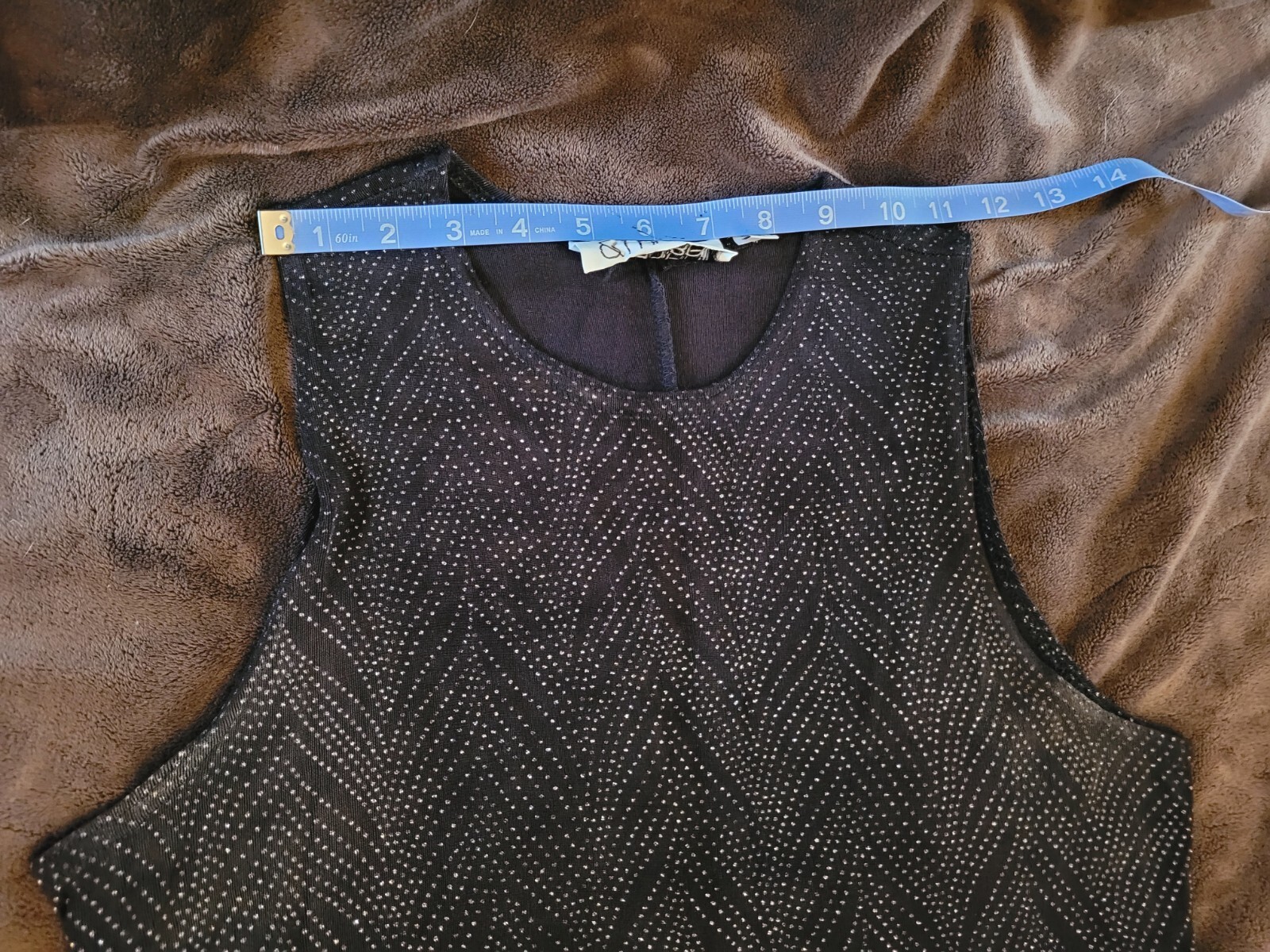 Vintage Marian And Maral Maxi Dress Black Silver Glitter Pattern Y2K 90s Grunge