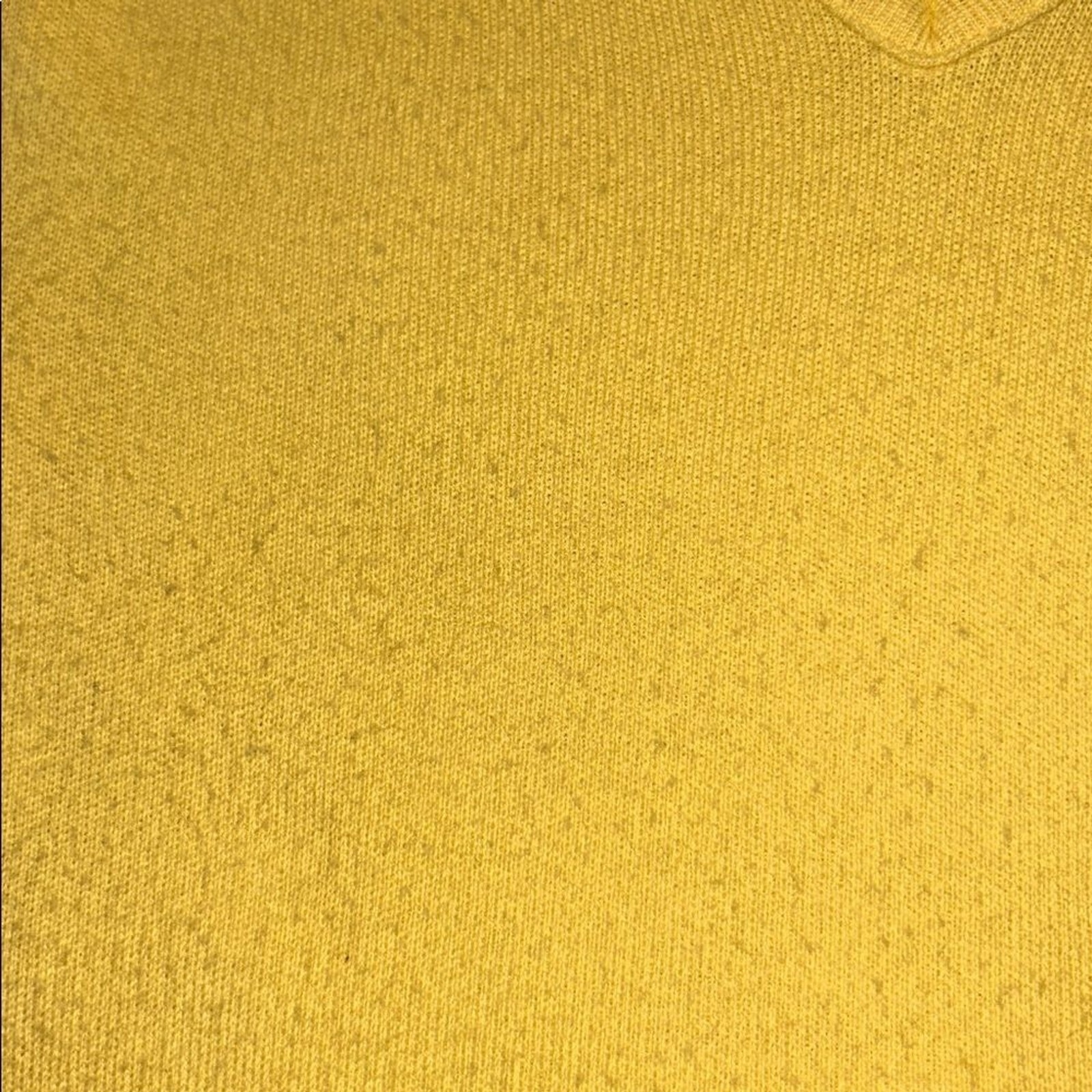 Pine State ‘Appalachian State’ Embroidered Yellow V-Neck Long Sleeve Sweater Med