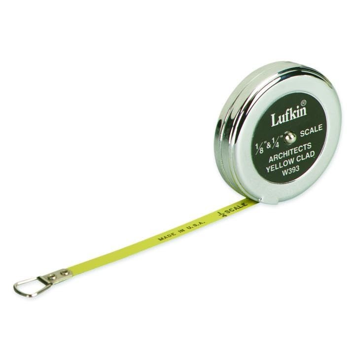 Crescent Lufkin 1/4″ x 5′ Architect’s Pocket Scale – W393