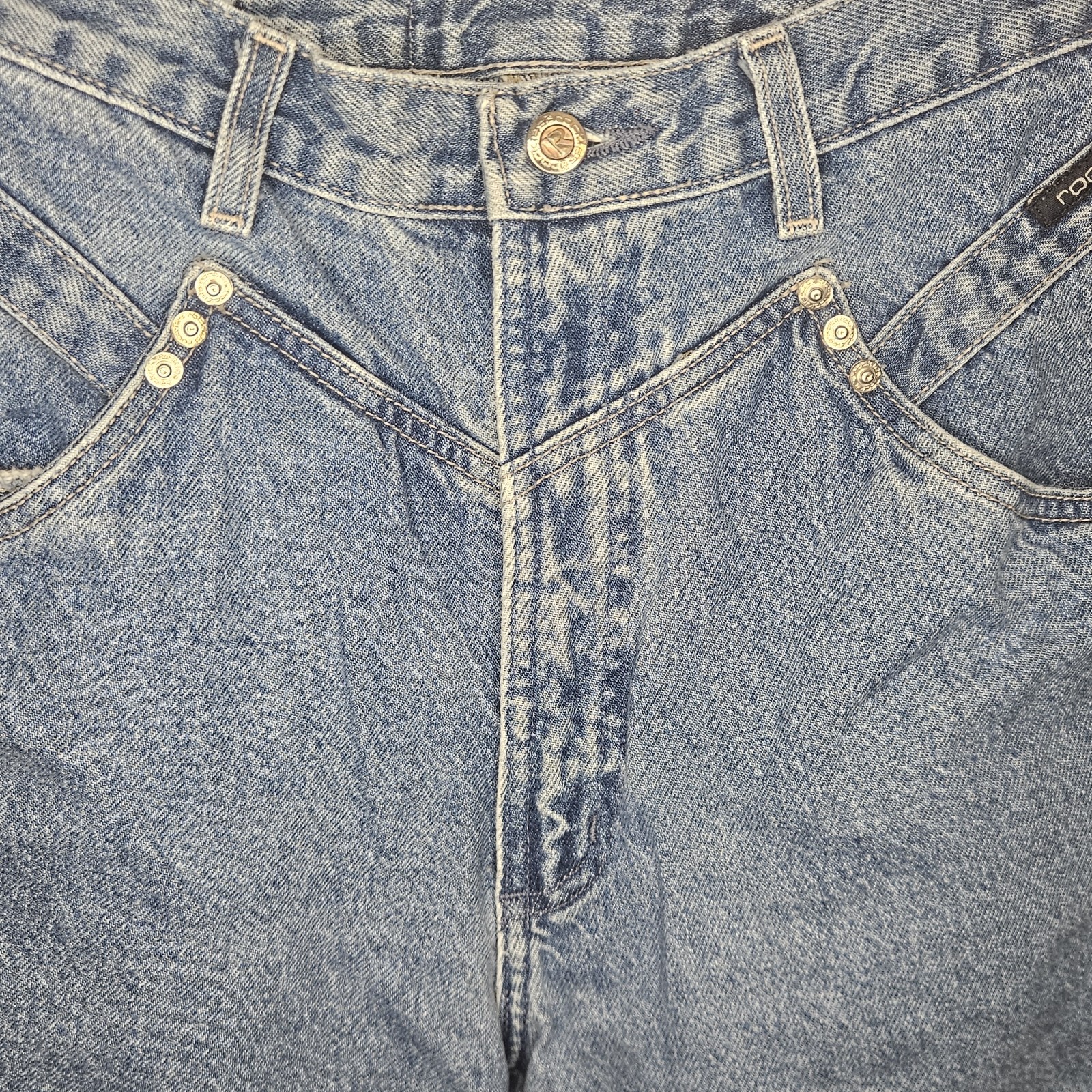 Womens Vtg 90s Rocky Mountain Bareback Jeans Sz 27W/36L Western Rodeo Cowgirl
