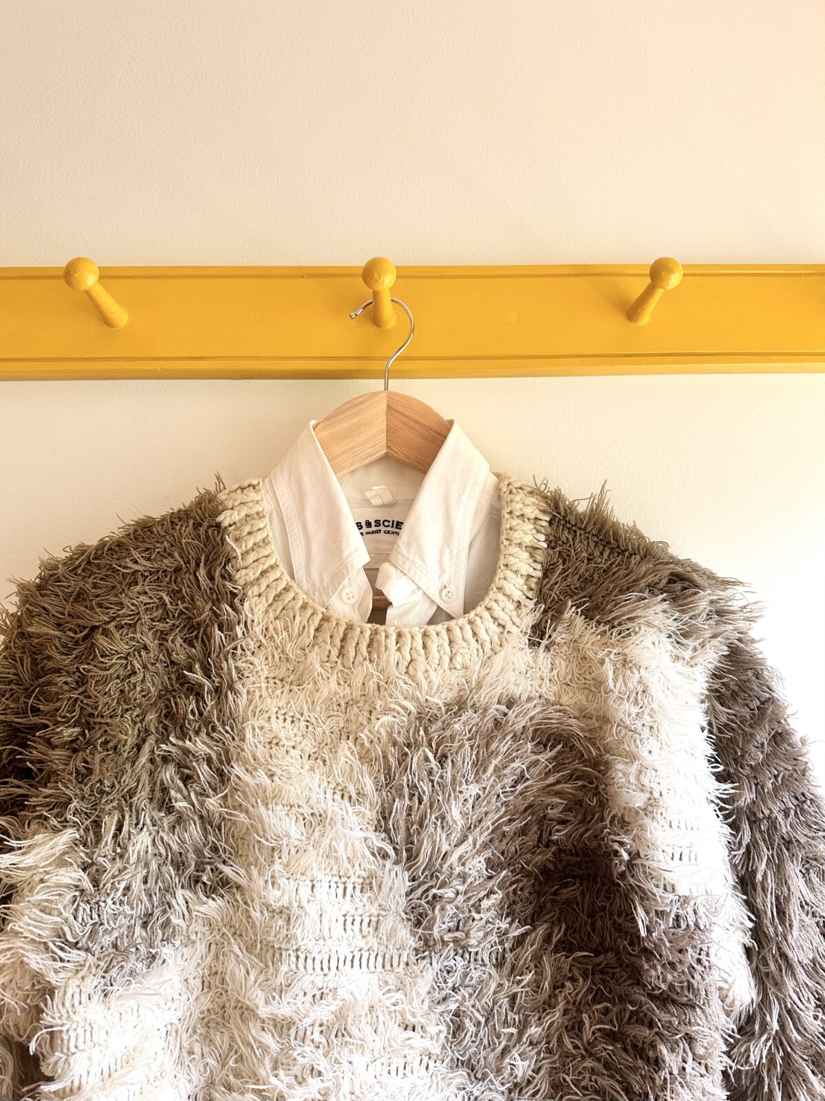 ISSEY MIYAKE All Style Co. Ltd vintage 70s 80s archival fuzzy fur knit sweater