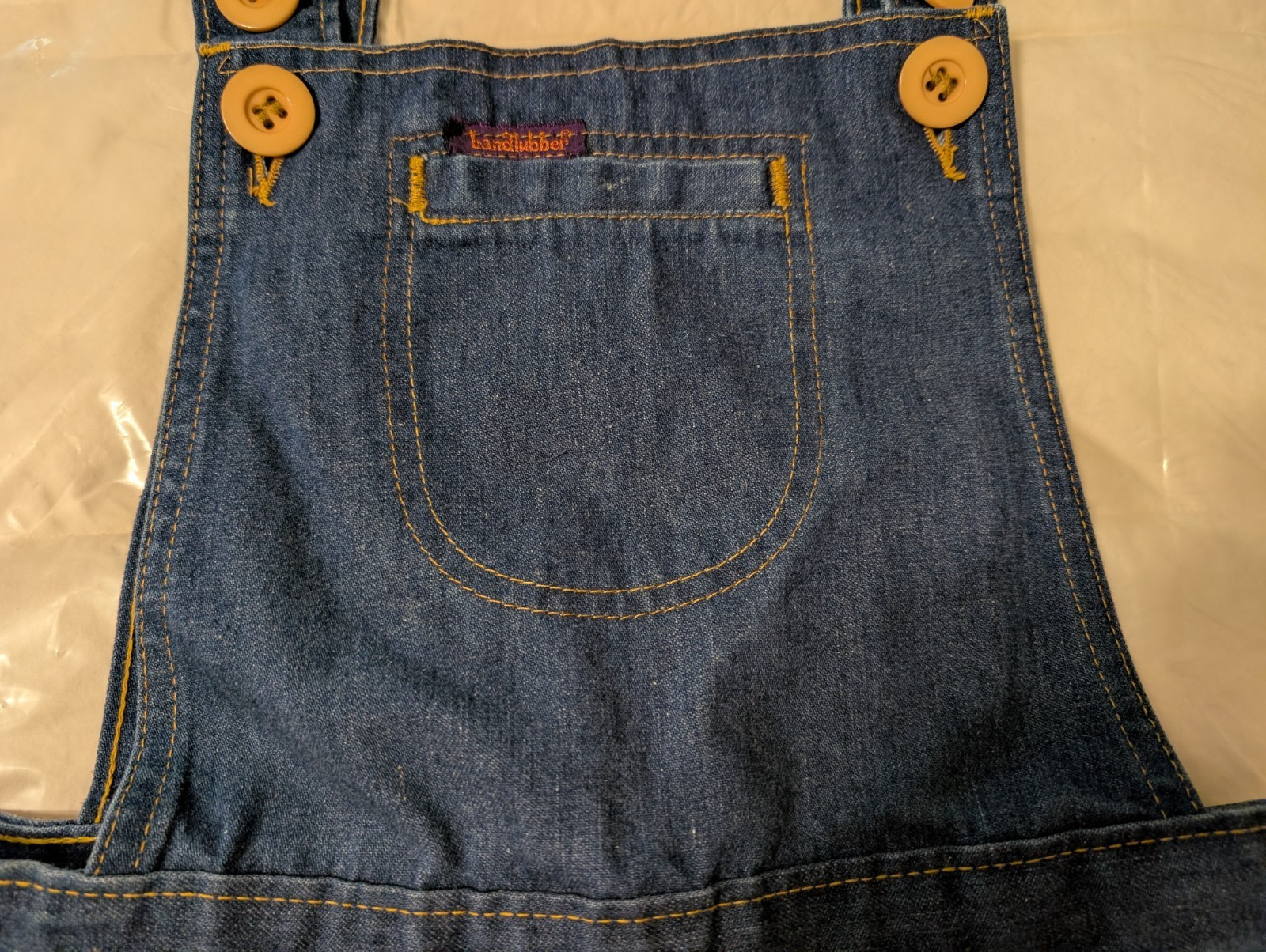 Vintage 70’s Landlubber Girls Blue Denim Jumper Shorts no Size / See Measurement