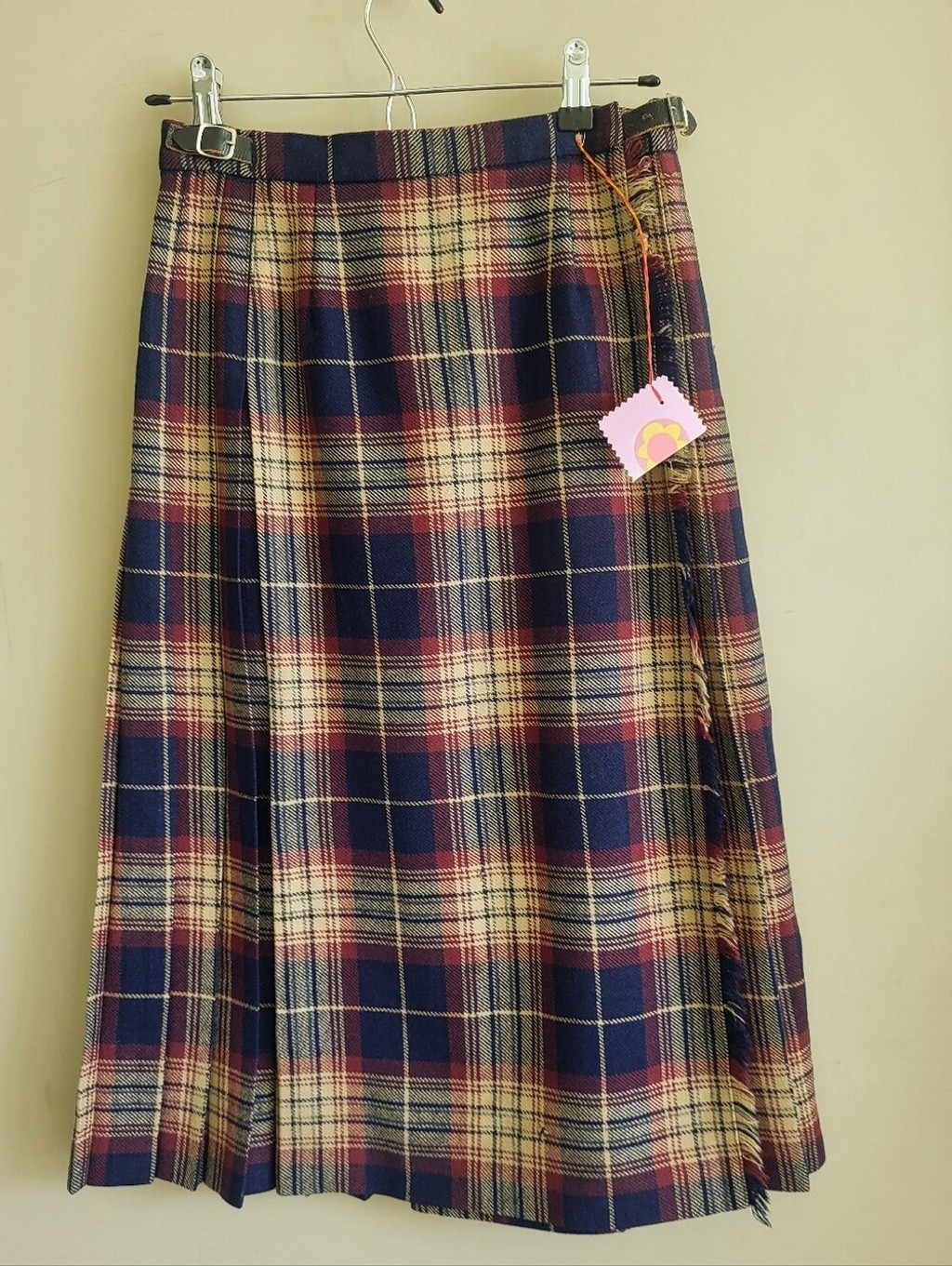 Vintage B. Altman & Co. Scottish Wool Tartan Kilt Skirt – Made in Scotland
