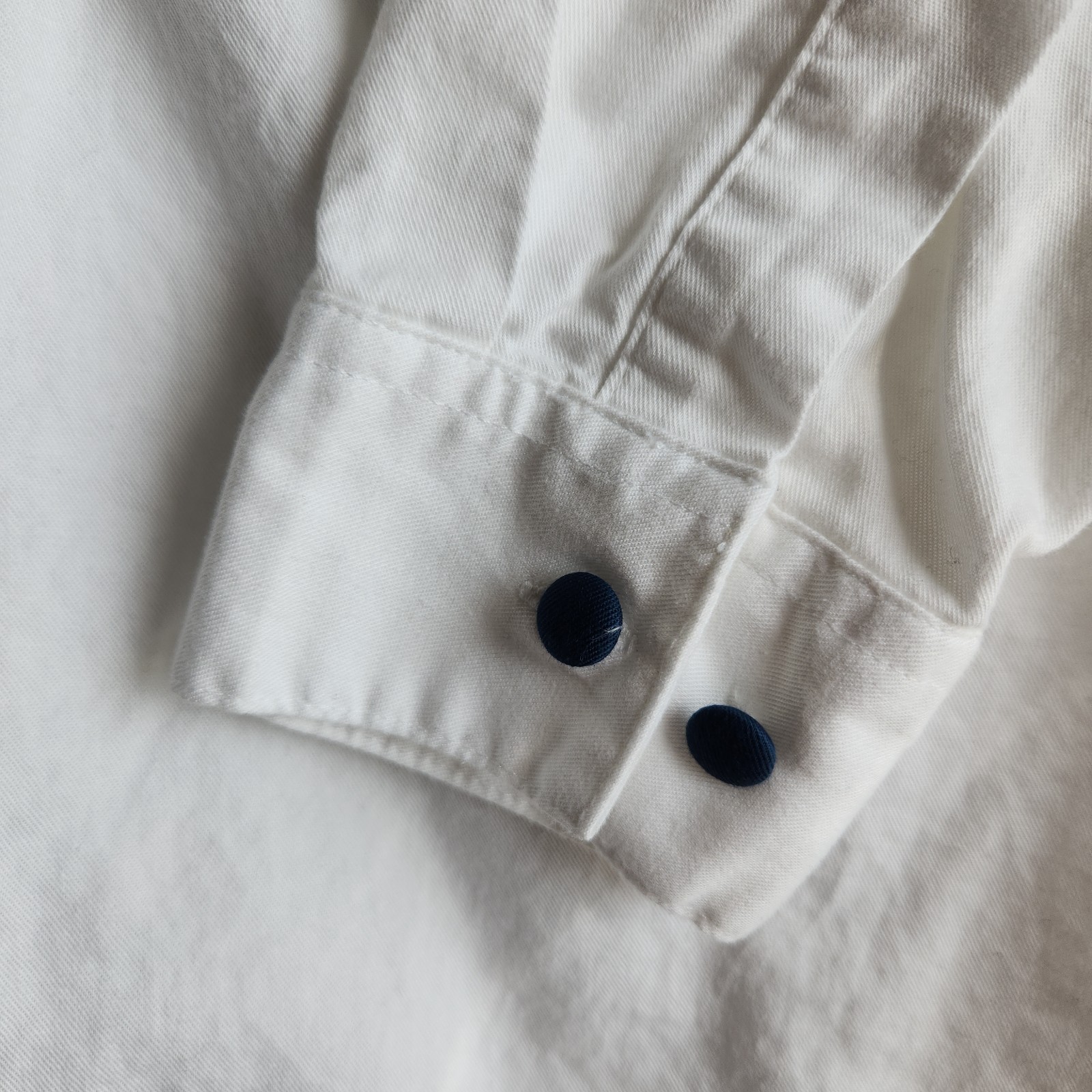 Vtg Wrangler Western Wear Women M Shirt Blue White Embroidered Contrast Yoke 90s