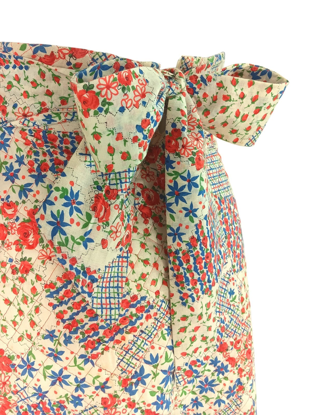 Vintage Mr Topper Of California 70’s Sz 3 Quilted Ditsy Floral A-line Maxi Skirt