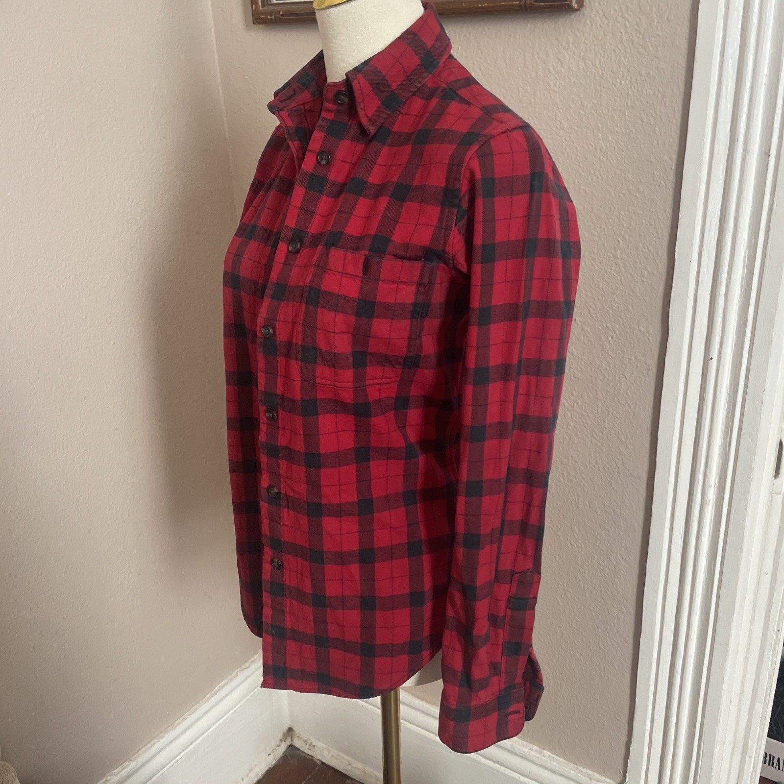 Filson VTG Buffalo Check Plaid Flannel Button Down Shirt XS