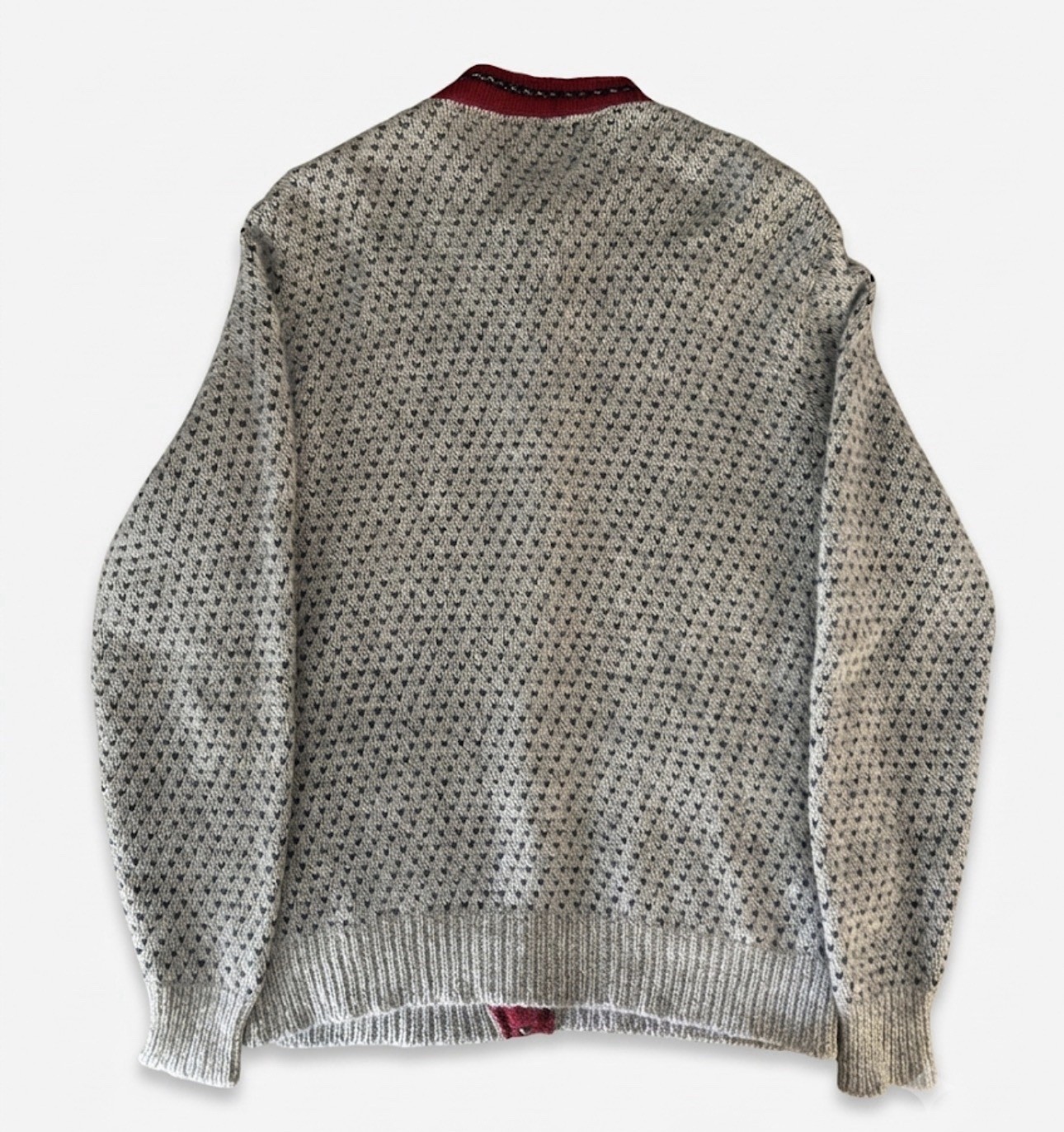 Vintage L.L. Bean USA Norwegian Wool Blend Cardigan Sweater (Size XL)