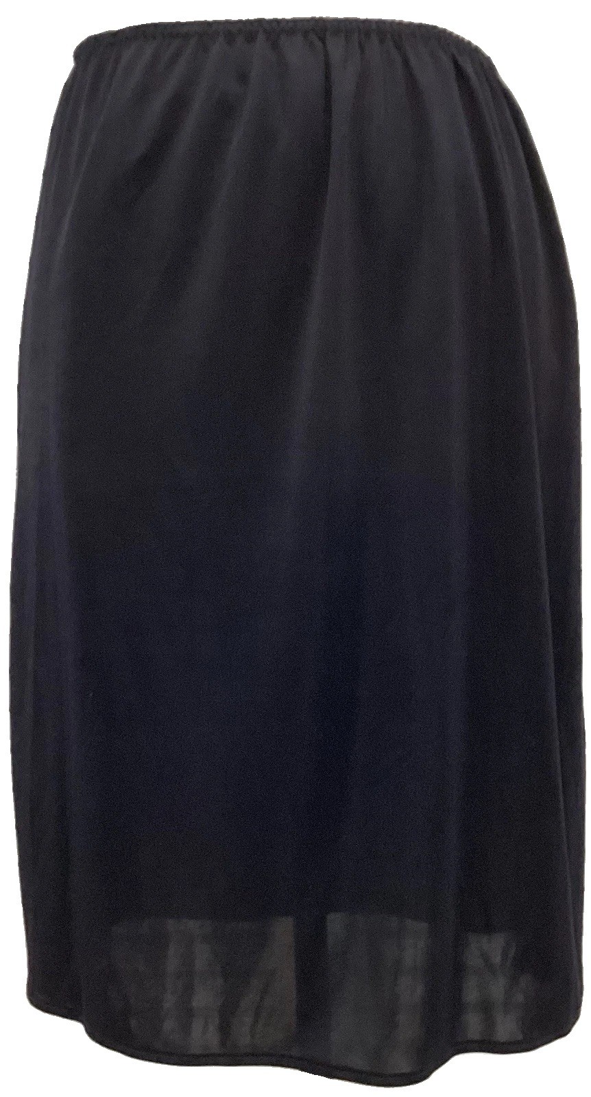 Vintage Vassarette Black Half Slip Style 11-103 Size Medium 22”