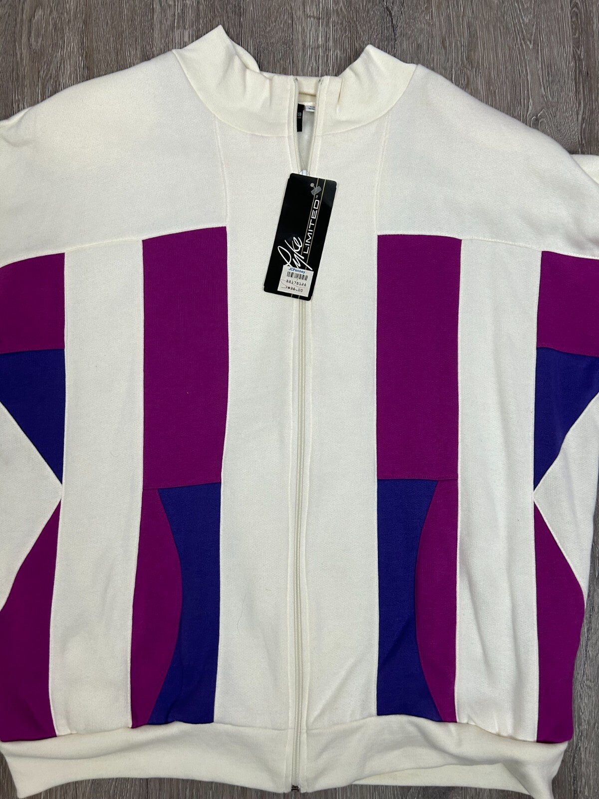 Pyke Limited Full Zip Long Sleeve Sweatshirt Vtg 90’s Women’s XL NWT Jacket