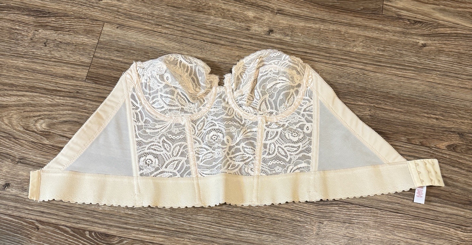 Vintage Backless Smoothie 470 Beige Lace Bra 36C