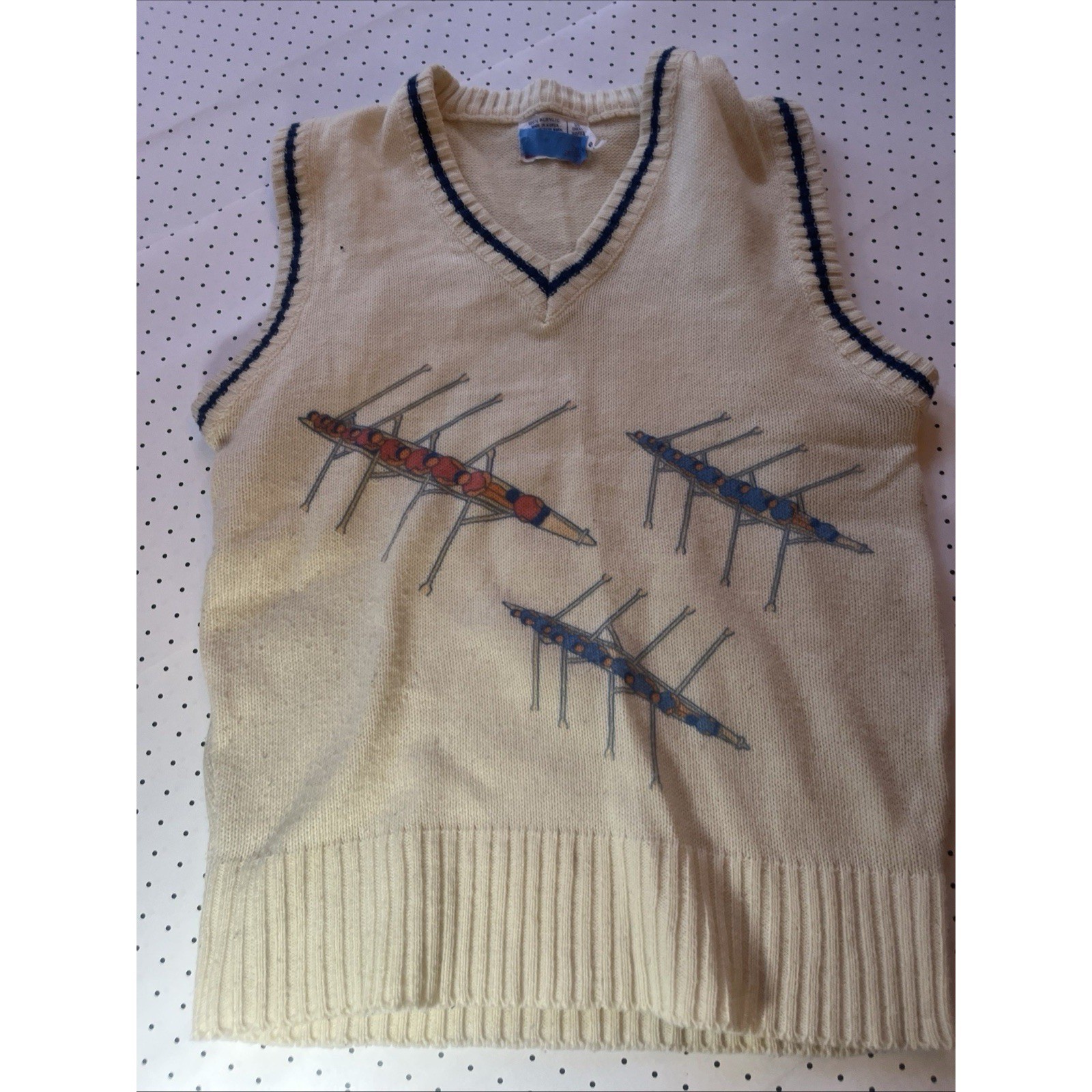 VTG 1980s Ivy League Rowing Sweater Size 32/33