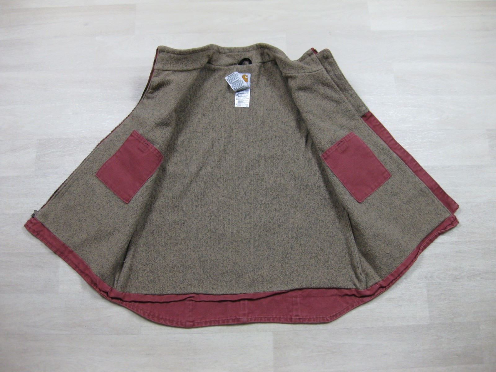 Vintage Y2K Carhartt Sherpa Lined Vest Women’s (L) WV001 VRS Rose Workwear