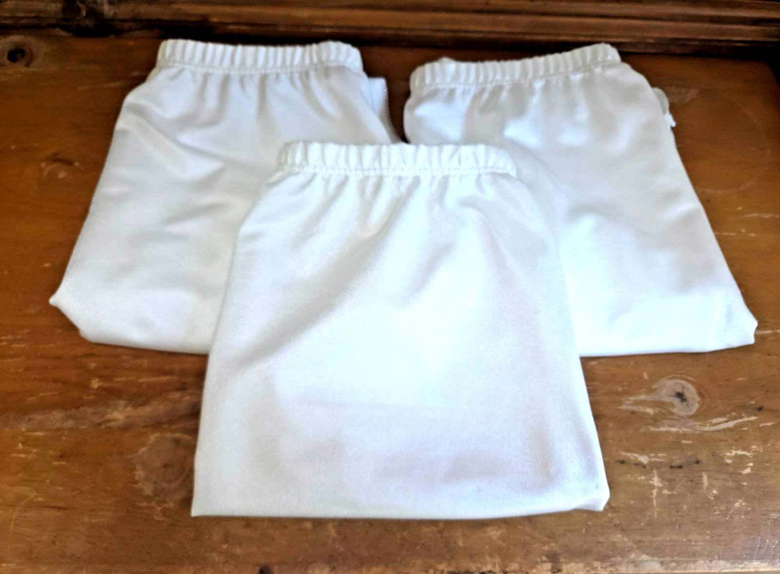 3 Vintage Silky Nylon Granny Panties Size 7