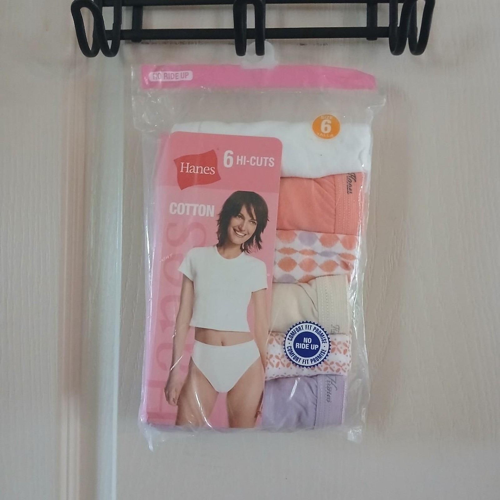 NEW Vintage 2006 Hanes Cotton Hi-Cut Underwear 6 Pack Panties Size 6 NOS