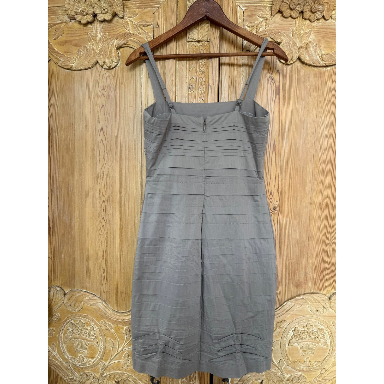 Upcycled BCBG Dress Moth Patch Bodycon Folk Art Whimsygoth Mini Size 2