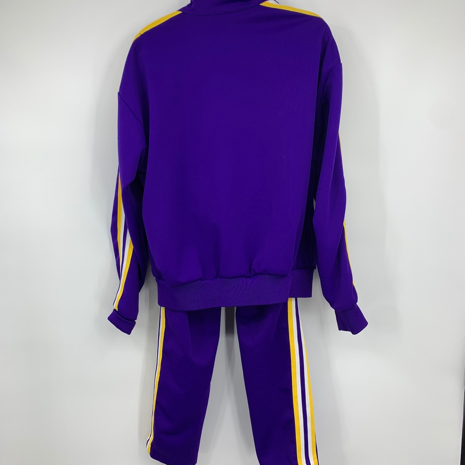 Vintage Varsity Spirit Fashions Cheer Track Suit Jacket Pants Purple Gold Y2K