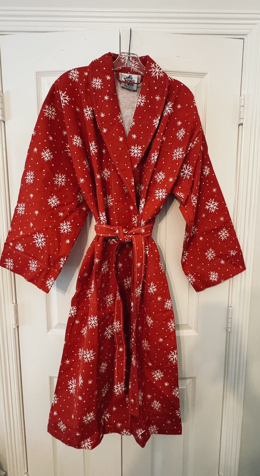 VTG 80’s Christmas The Company Store Pajama Robe Size Large Women