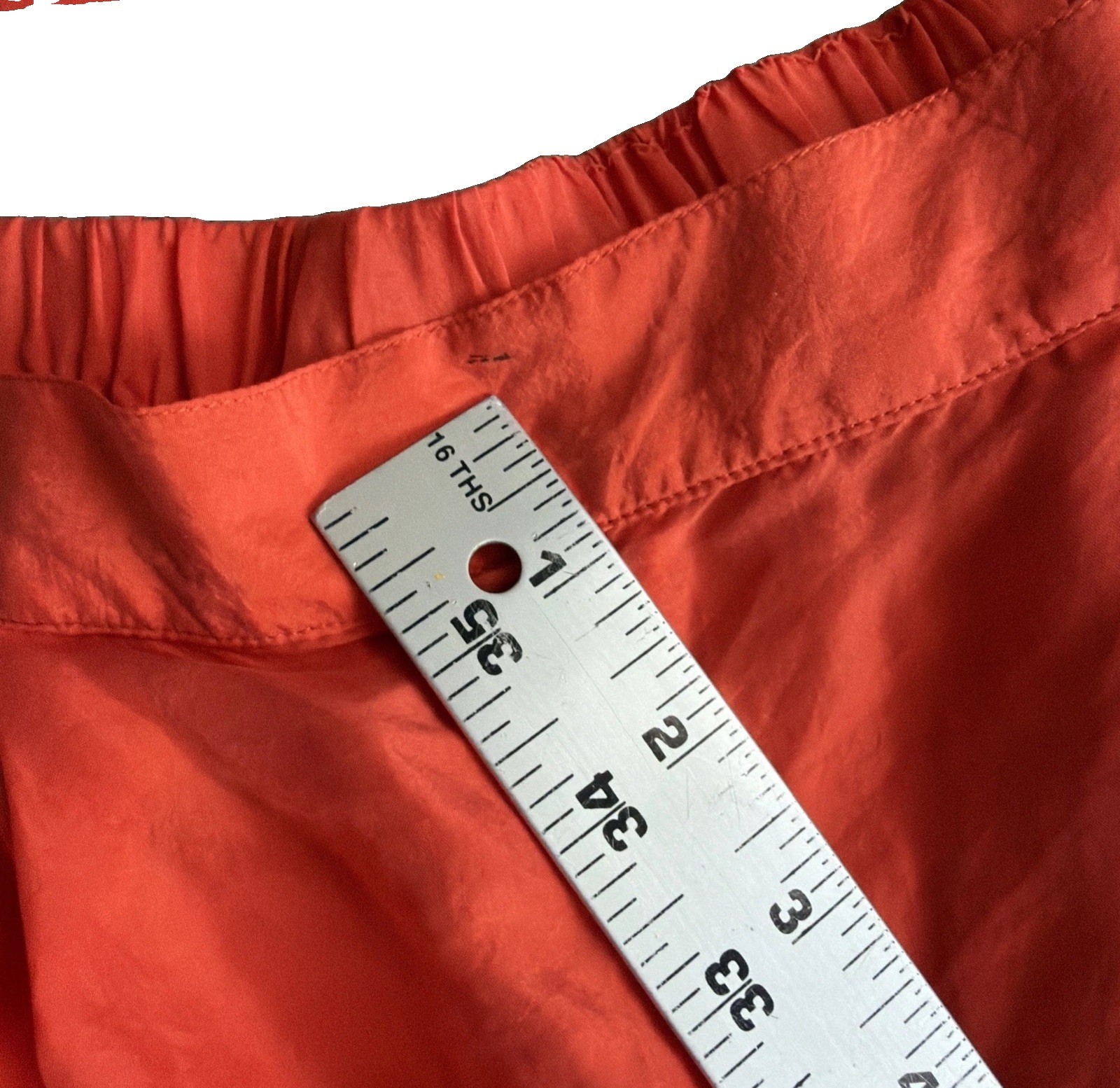 Vintage Sz LG 90’s Richard Lang Silk Bright Orange 100% Silk Top And Short Set