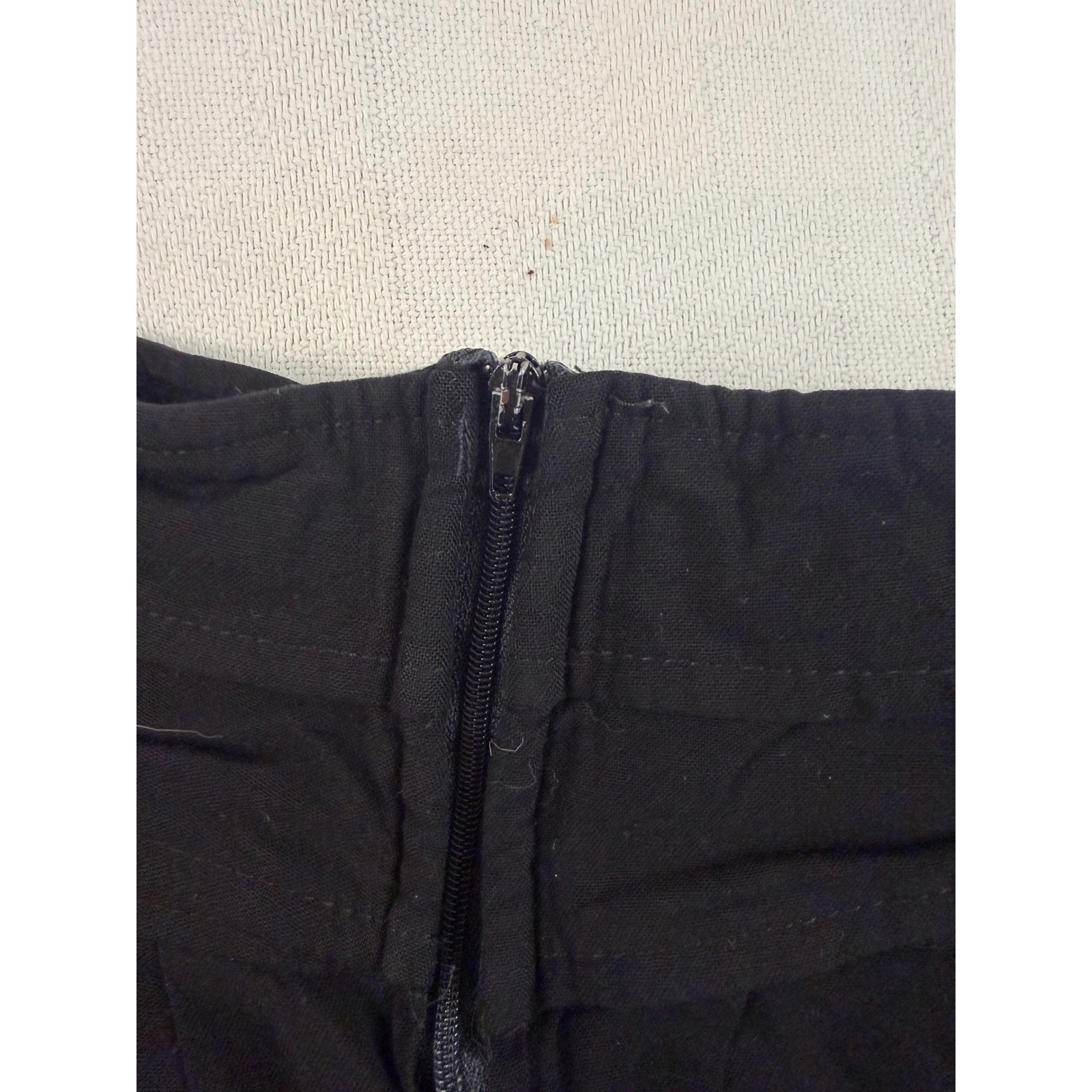 Workshop Clothing Black High Waisted Button Accent Rayon Shorts Vintage Size 9