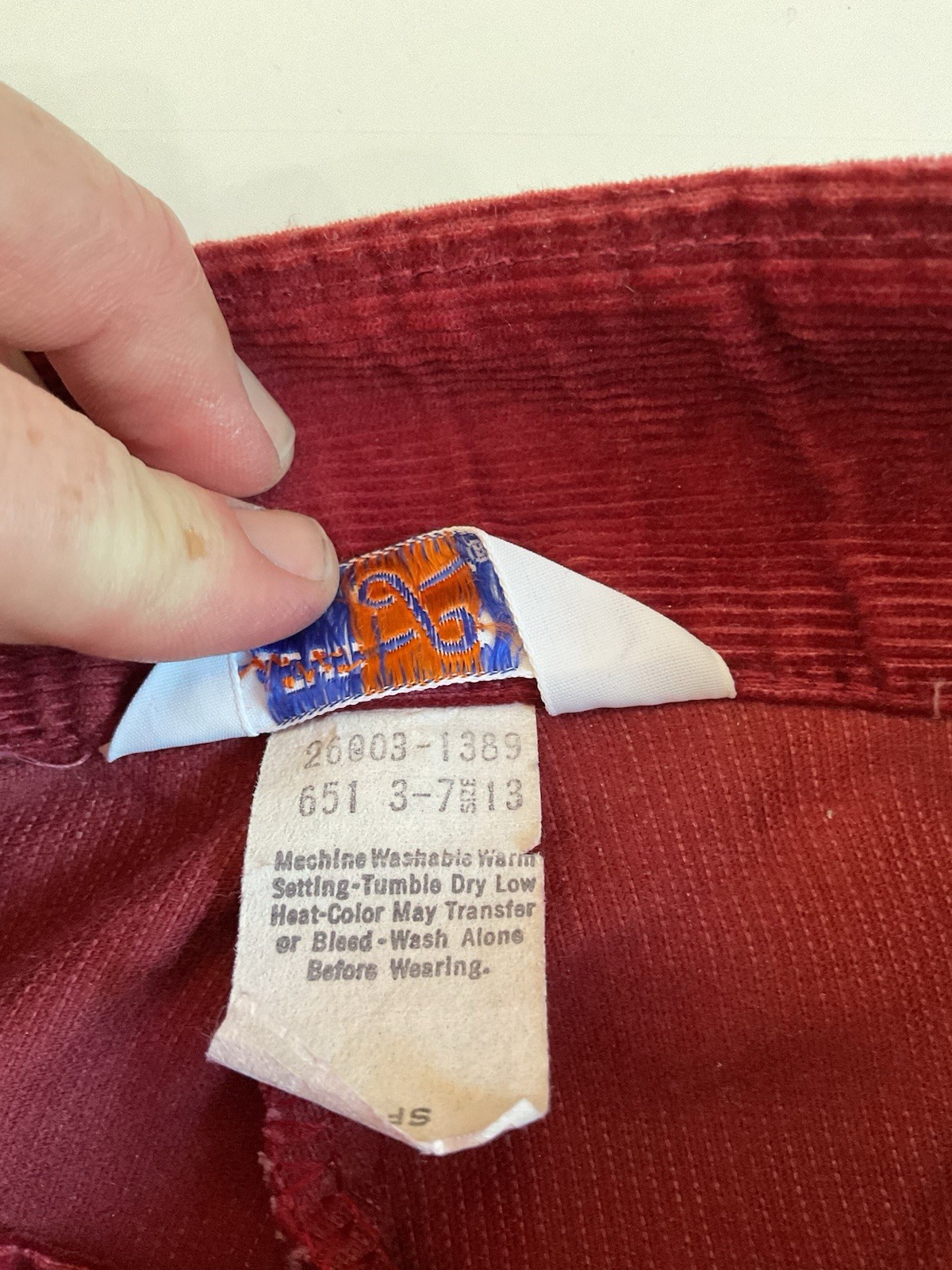 Rare Vintage 1970s Levi’s Corduroy Red Women’s 3 Piece Suit