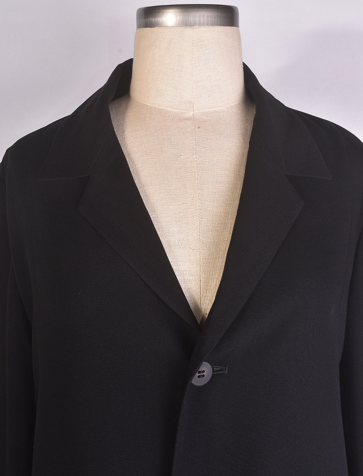 Vintage 90s Y2K ISSEY MIYAKE Black Jacket Coat Long Blazer