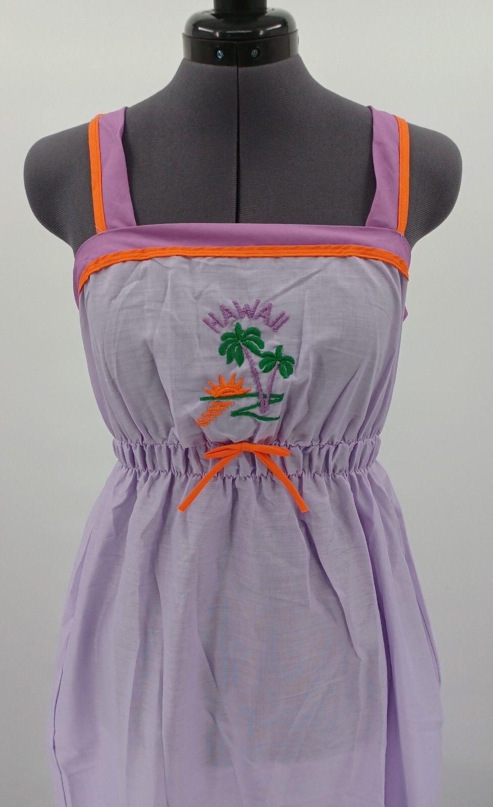 Vintage 1960s 70s NOS Springmaid Cotton Hawaiian Dress New Tags Small