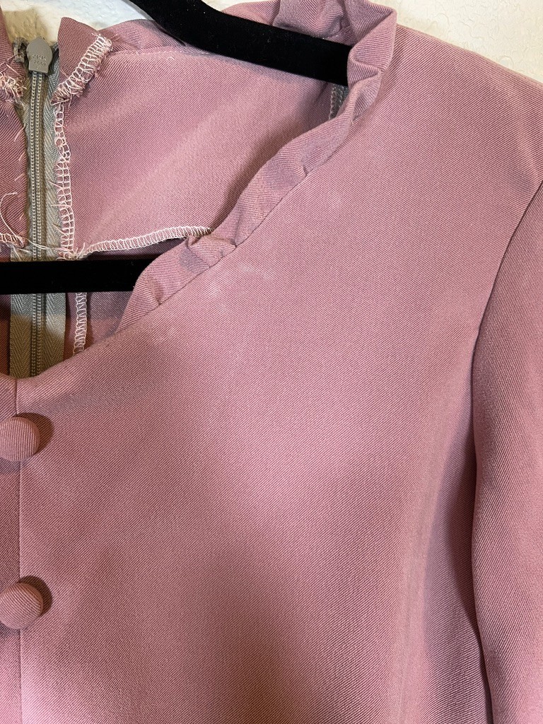 Neutral Period Base Dress Pink Victorian 1930s 1940s Village Theater Costume Med