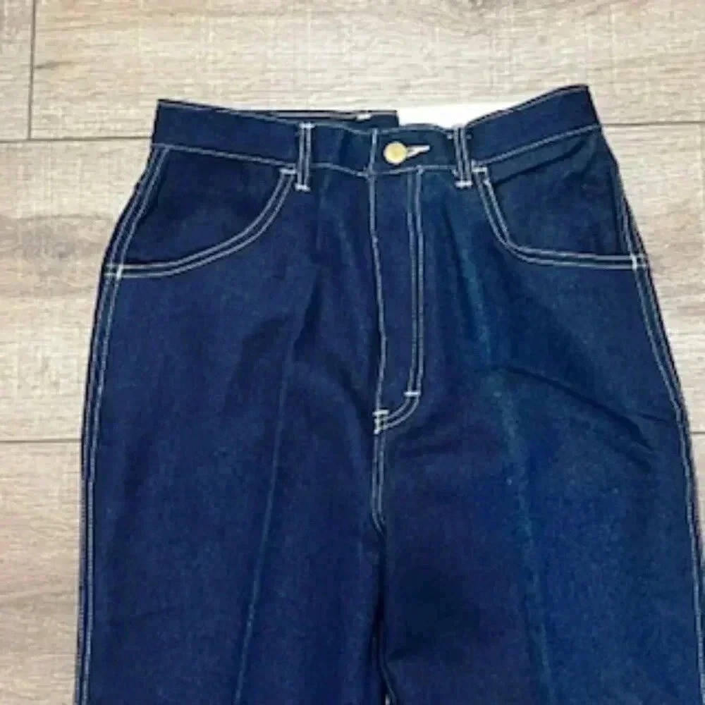 NEW Vintage 1980’s Glory Days High Rise Dark Straight Leg Jeans Juniors 9/10
