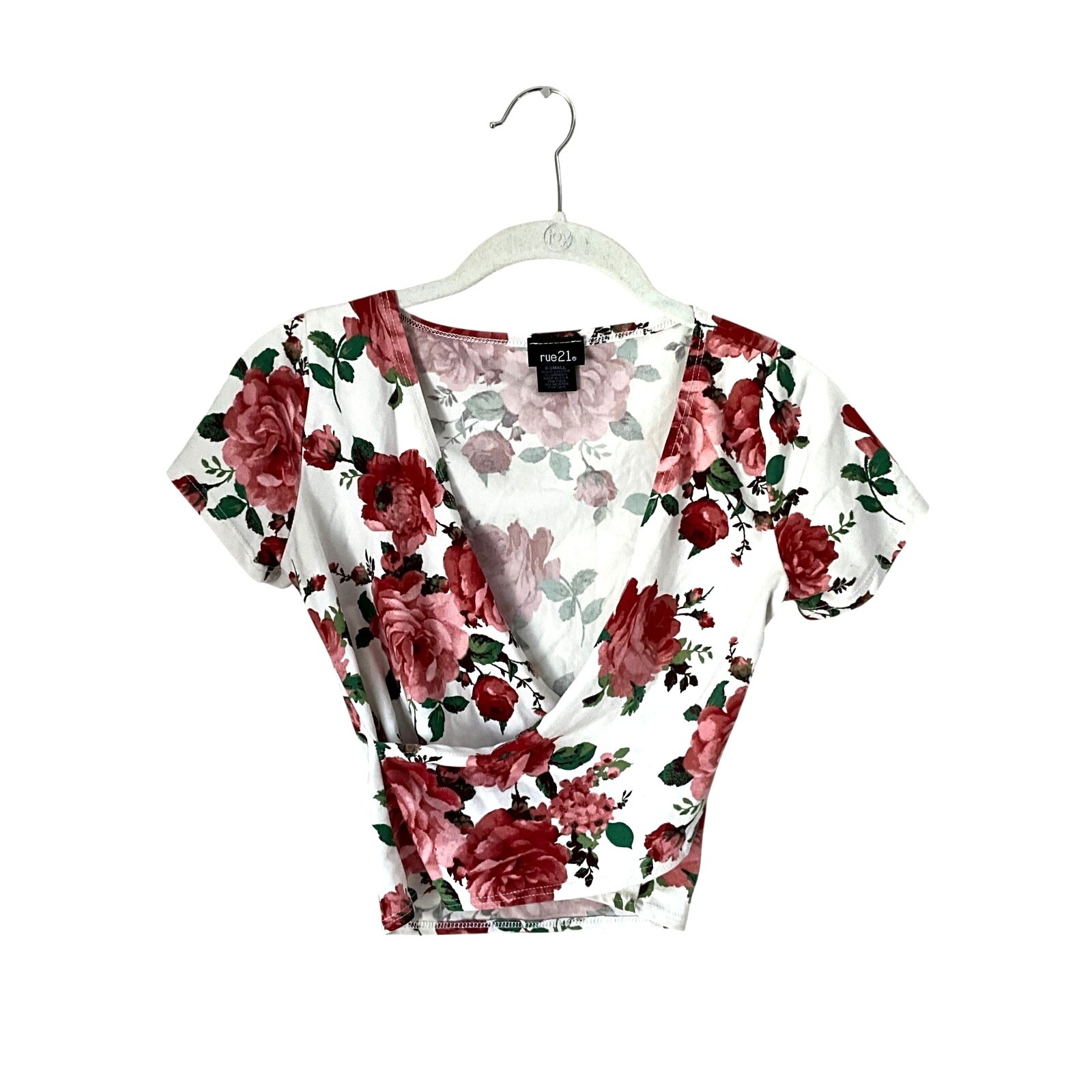 Rue21 Floral Wrap Crop Top: Y2K, 2000s