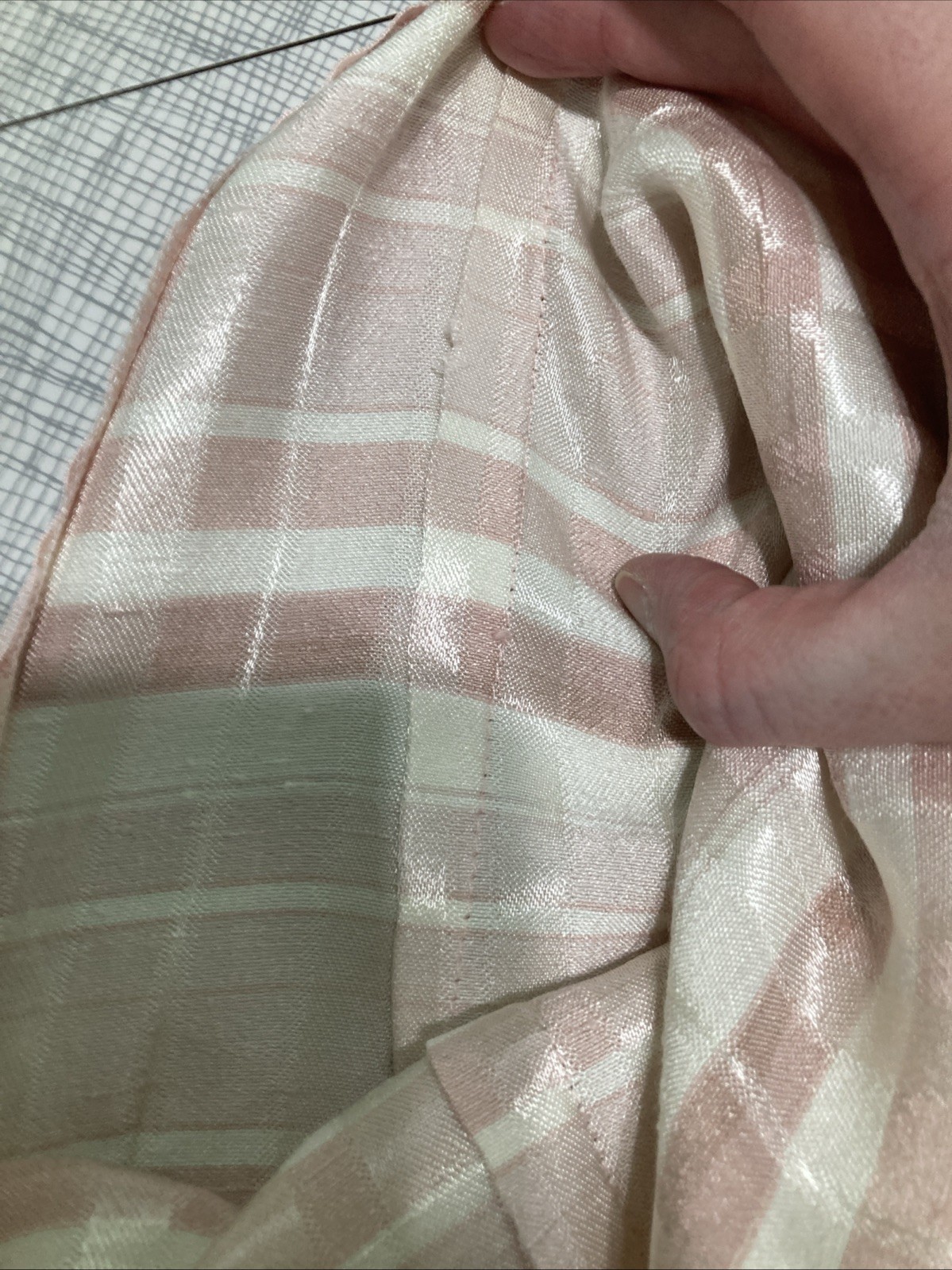 Vtg 90s Does 60s Casual Corner Annex Plaid Shift Dress Petite 8P Pink Mod Retro