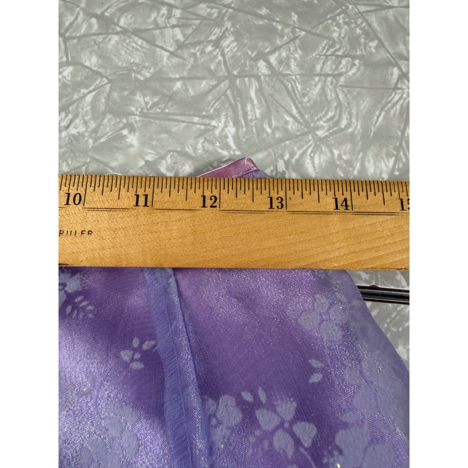 Zum Zum Niki Livas Vintage Lavender Floral Organza Maxi Skirt Fairy Size 5-6