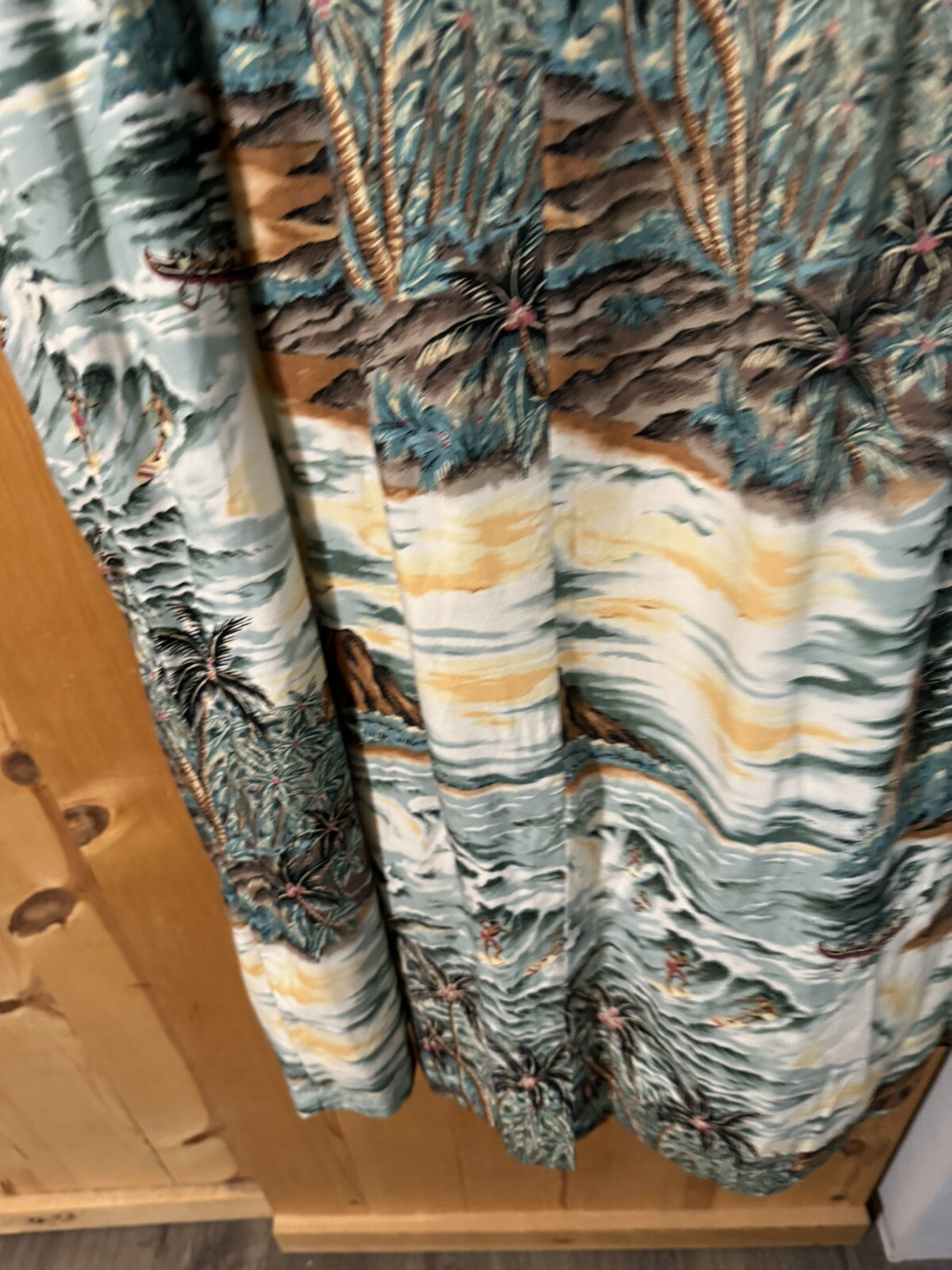 Womens Pineapple Juice Hawaiian MuumuuMidi (2 Flaws) SMALL BUST 18 Across