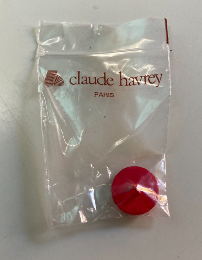 Claude Havrey Womens Vintage French Made Red Coat Blazer Jacket One Size