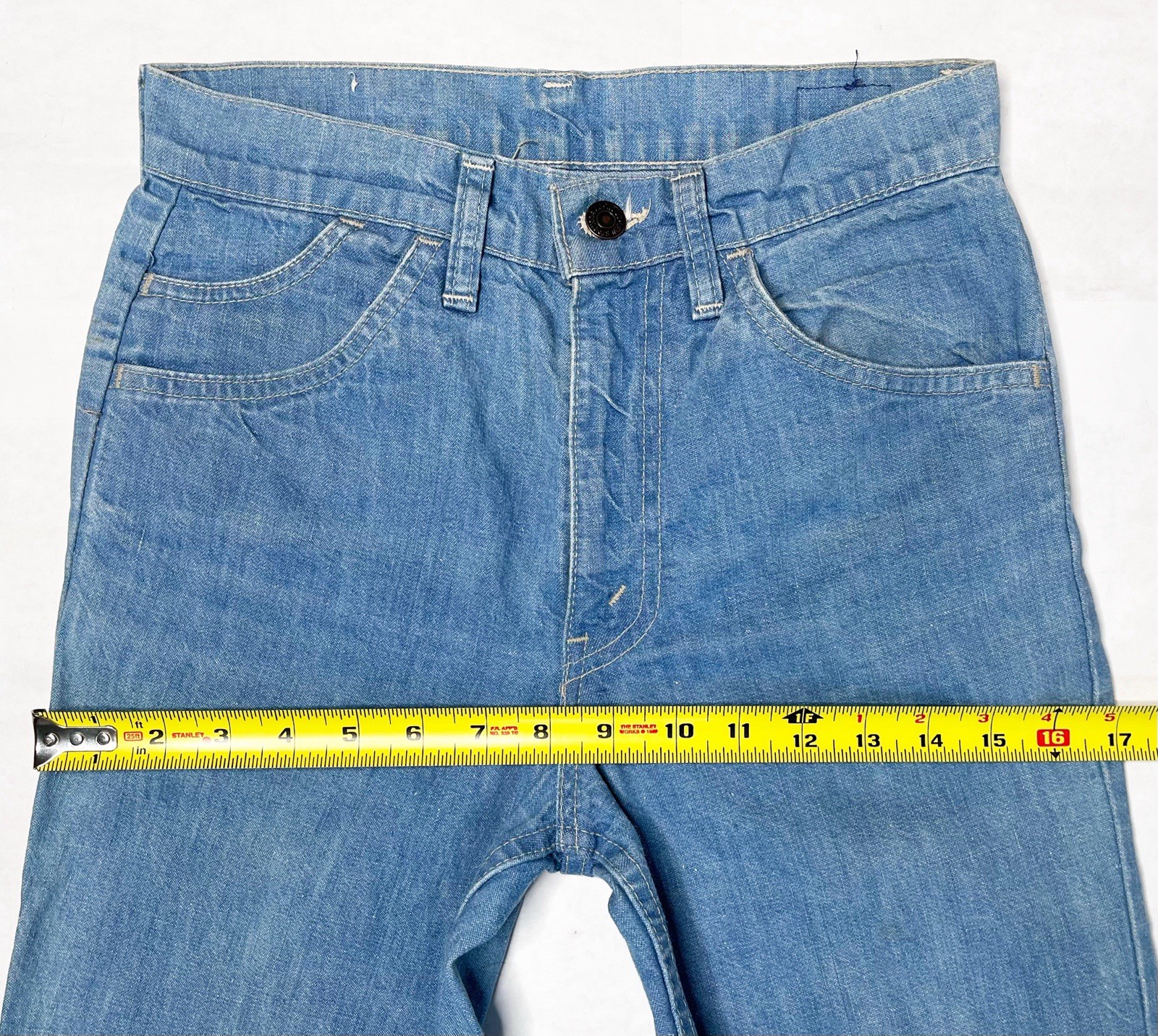 【RARE】Vintage 1978 Levi’s ✤ Fresh Produce Bell Bottom Orange Tab Jeans Fit 27×32