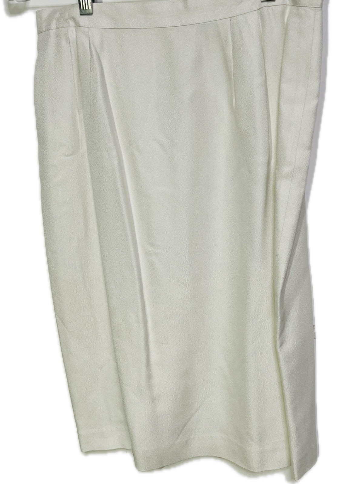 Jacqueline Ferrar Blazer Skirt Suit Set Size 10P Cream Embroidered Chic Vintage