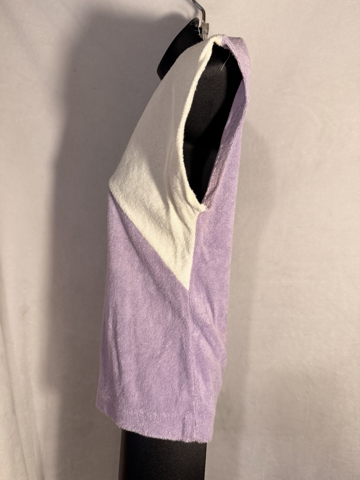 Purple,teal&white 2 Piece Vtg Outfit Terrycloth Rare Shorts Women’s Small Rare