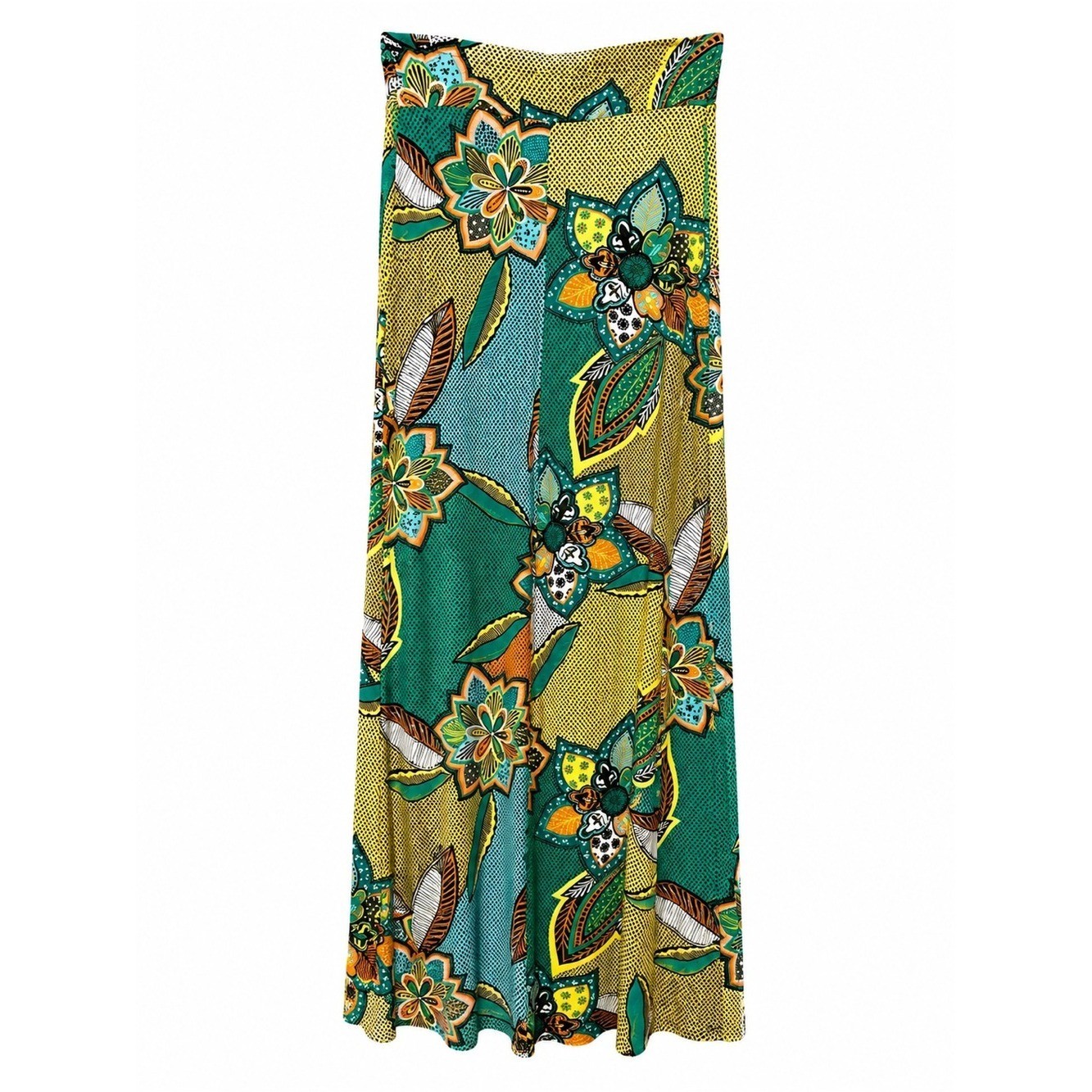 Vintage Y2K Sequin Hearts Strapless Tropical Floral Maxi Dress Made in USA