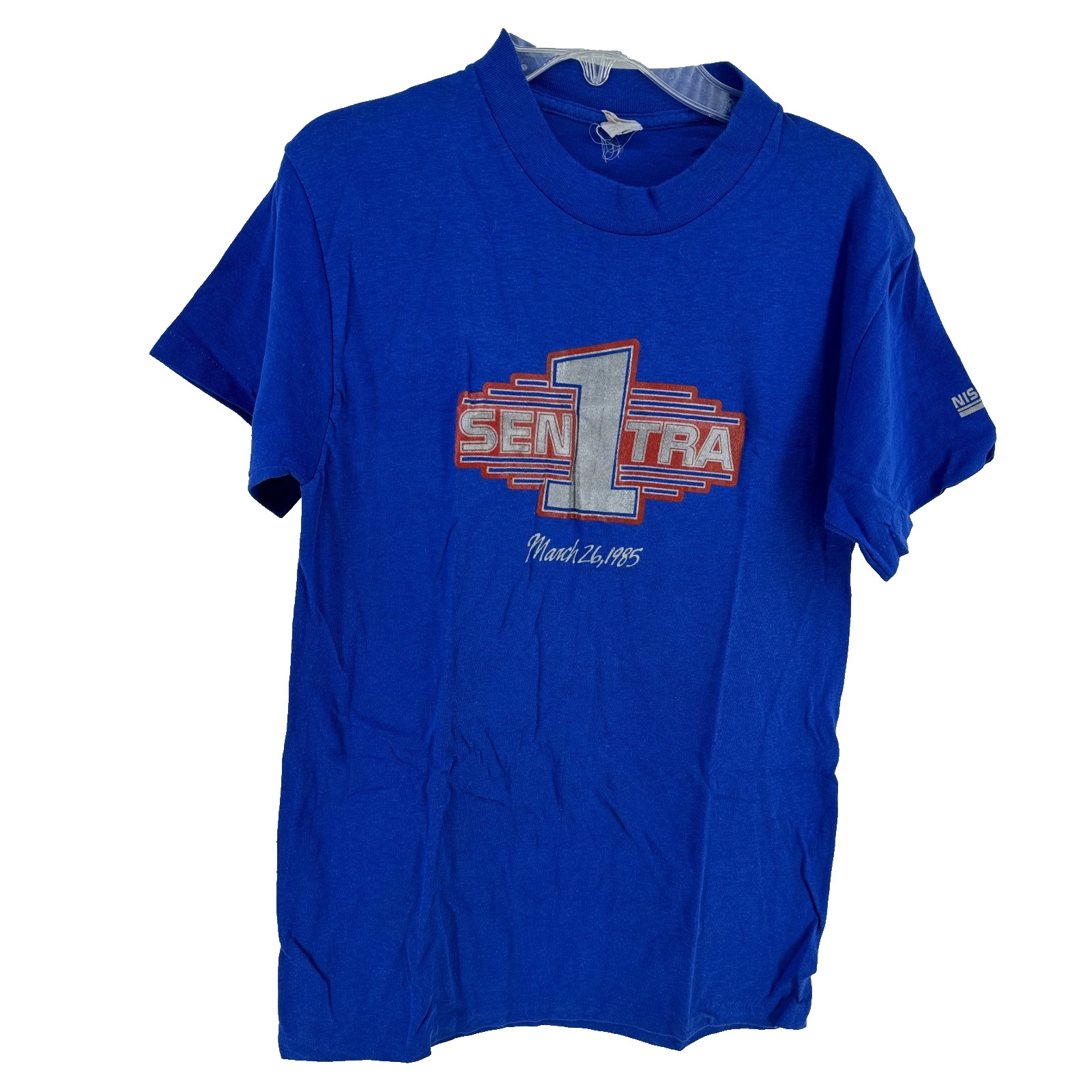 VTG 80s Nissan Sentra 1985 First Production Shirt XS Baby Tee Single Stitch USA