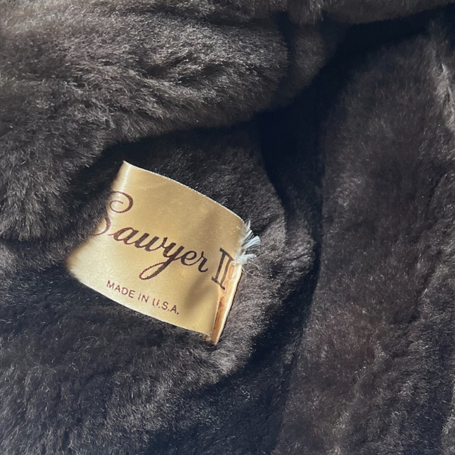 Vintage Womens Sawyer Napa Shearling Ranch Coat Jacket Sheepskin 1970s