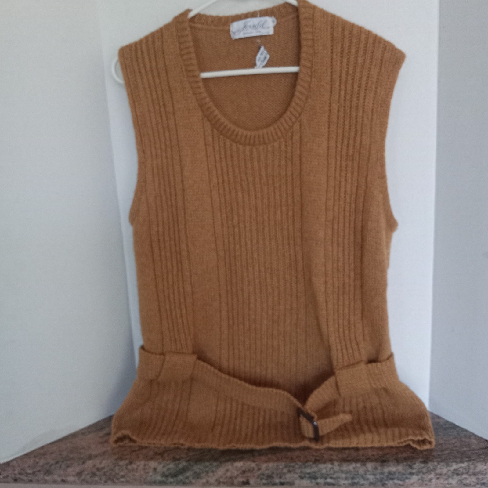 Vintage 1950s Jersild Wisconsin Wool Belted Knit Sweater